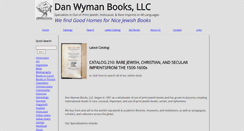 Desktop Screenshot of danwymanbooks.com