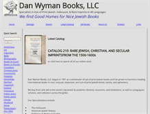 Tablet Screenshot of danwymanbooks.com